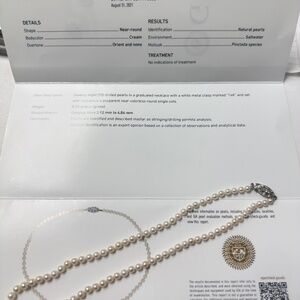 Natural salt water ( Basra) pearl necklace 4mm